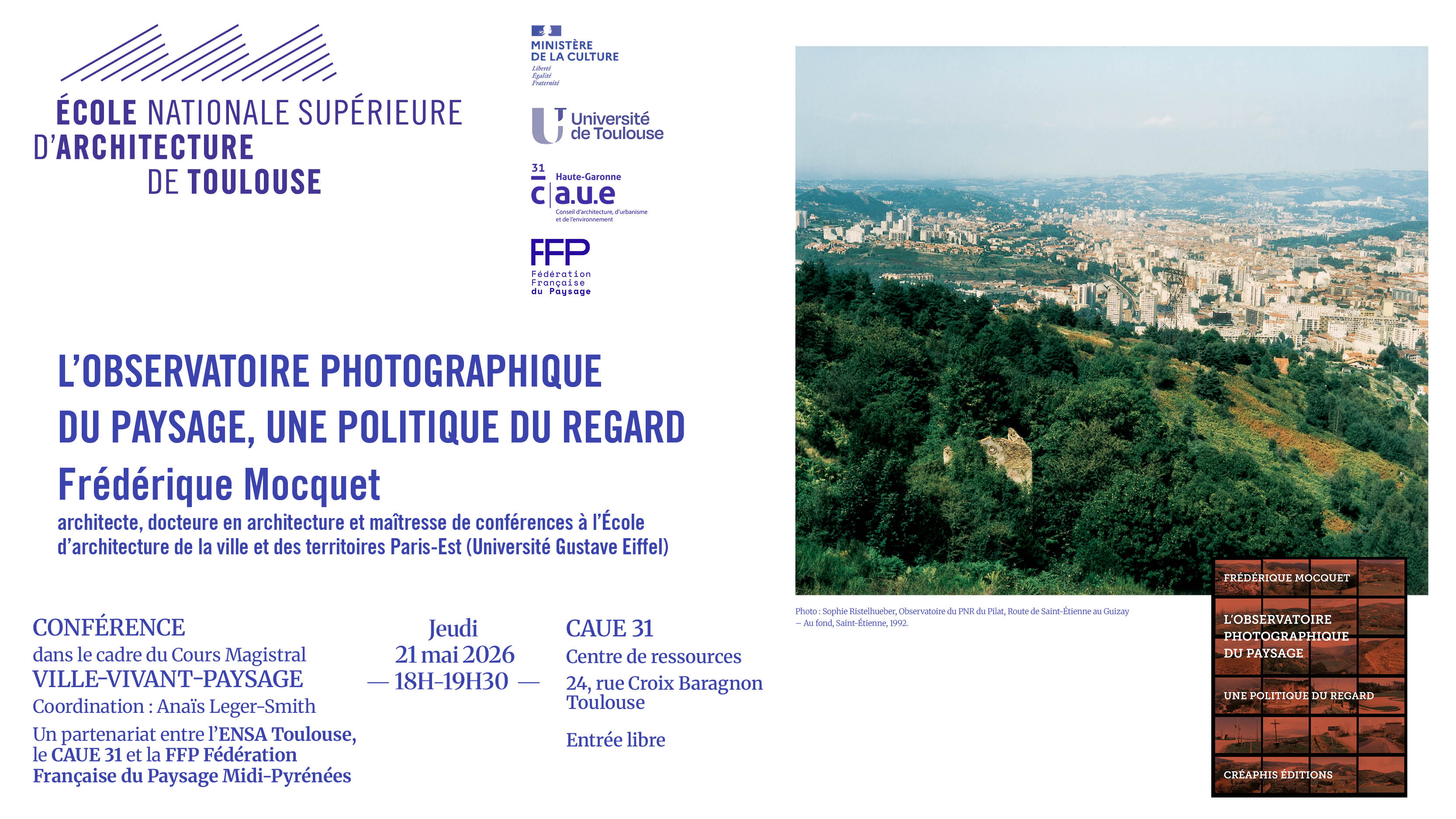 Conférence "L’observatoire photographique  du paysage, une politique du regard" par Frédérique Mocquet