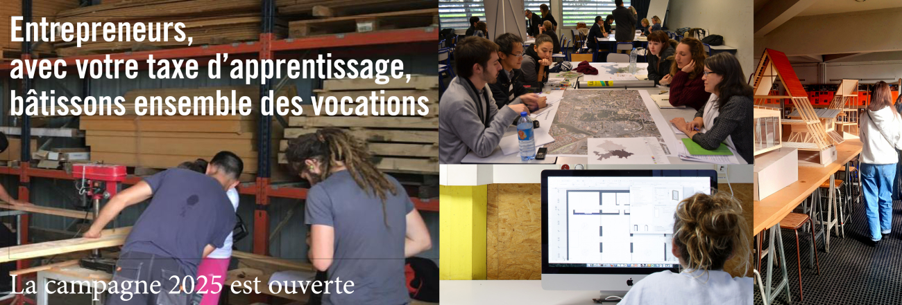 Entreprises : soutenez l'ENSA Toulouse en lui attribuant votre taxe d'apprentissage !
