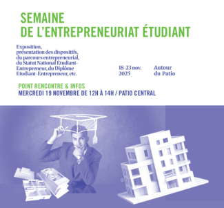 SEMAINE DE L'ENTREPRENEURIAT ÉTUDIANT Du 18 au 23 novembre 2025